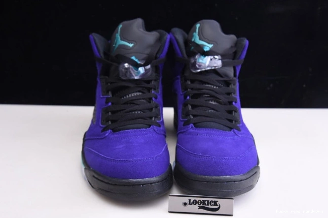 Rep Husky 5 Alternate 136027-500 Jordan Retro Air Grape 0705